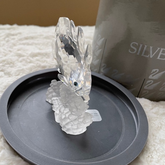 Retired Swarovski Crystal Butterfly Fish On Coral Branch in Box Never Displayed - Picture 4 of 8